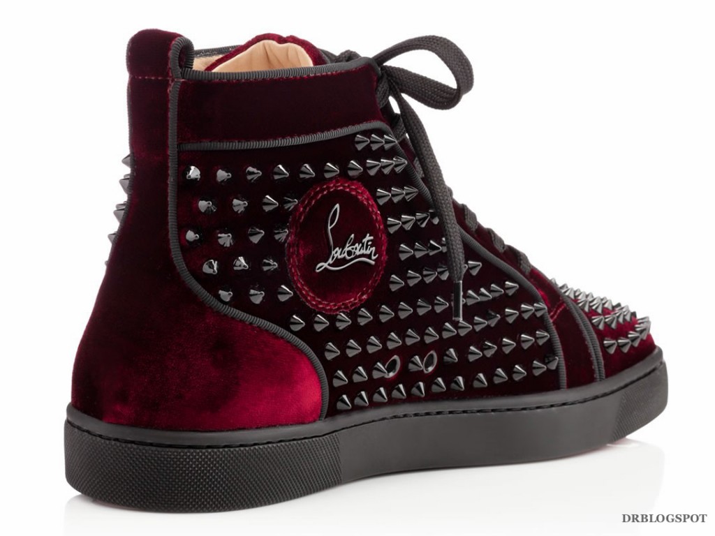 Louboutin Sneakers Maroon Louboutins Velvet Red Bottoms