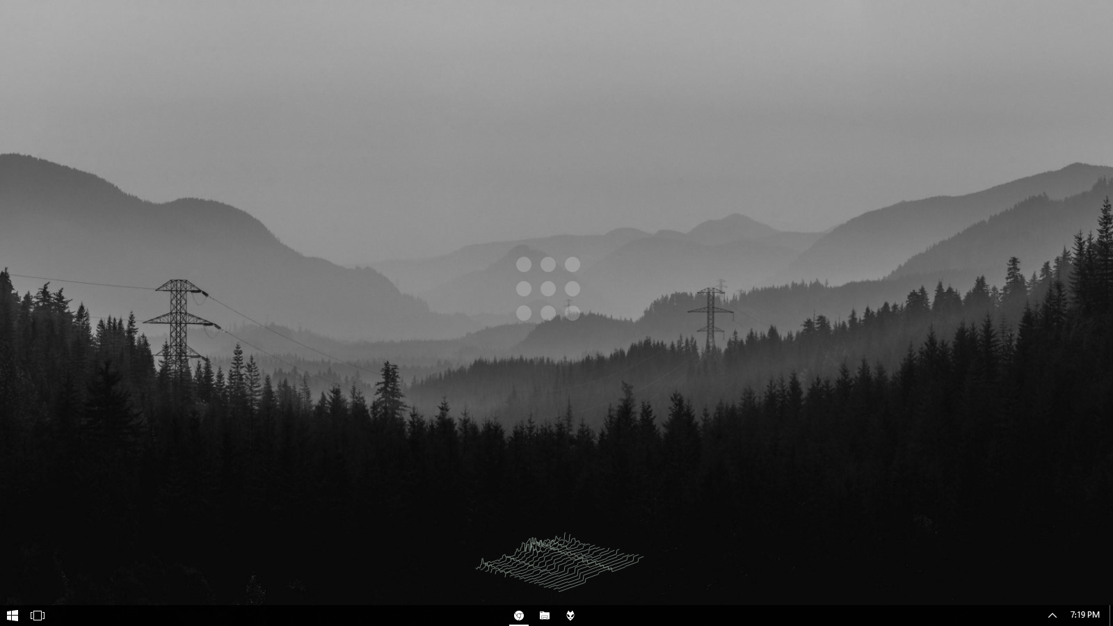 Foggy Mountains Desktop - HD Wallpaper 