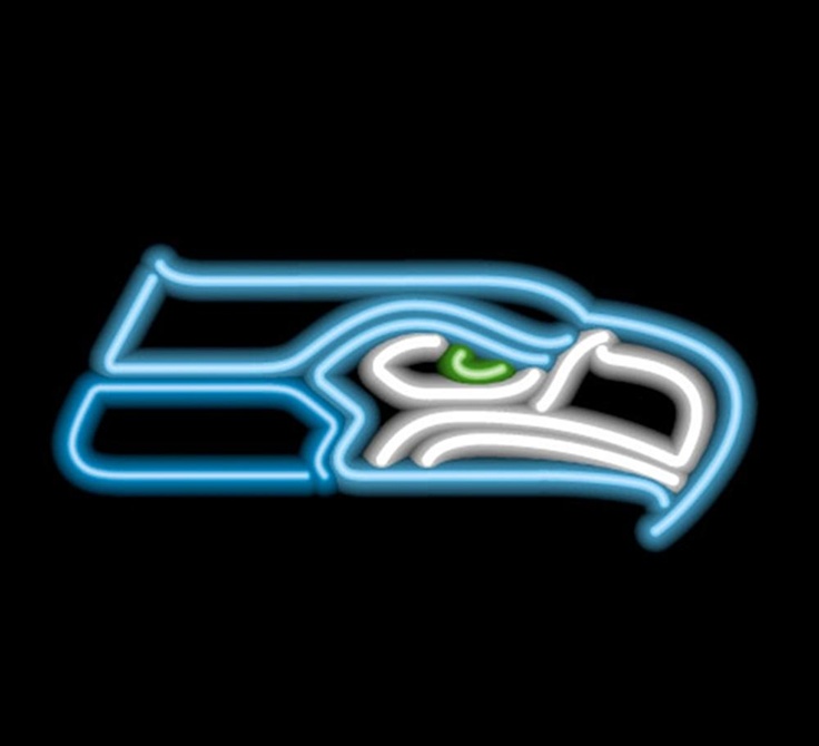 Seattle Seahawks Neon Sign - Seattle Seahawks Logo Gif - HD Wallpaper 