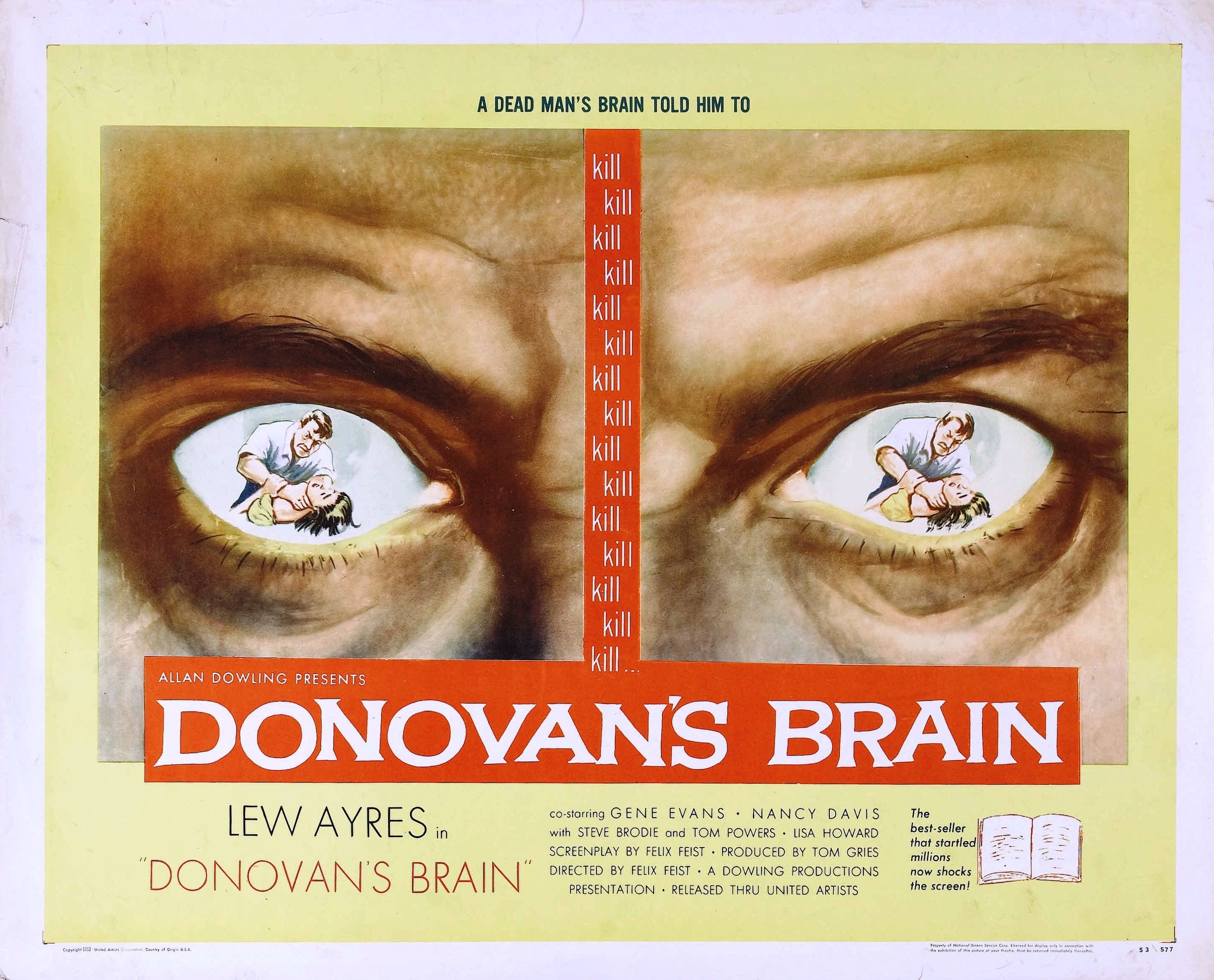 Vintage Movie, Movie Images, Film, Sign,poster, Posters, - Donovan's Brain Stephen King - HD Wallpaper 