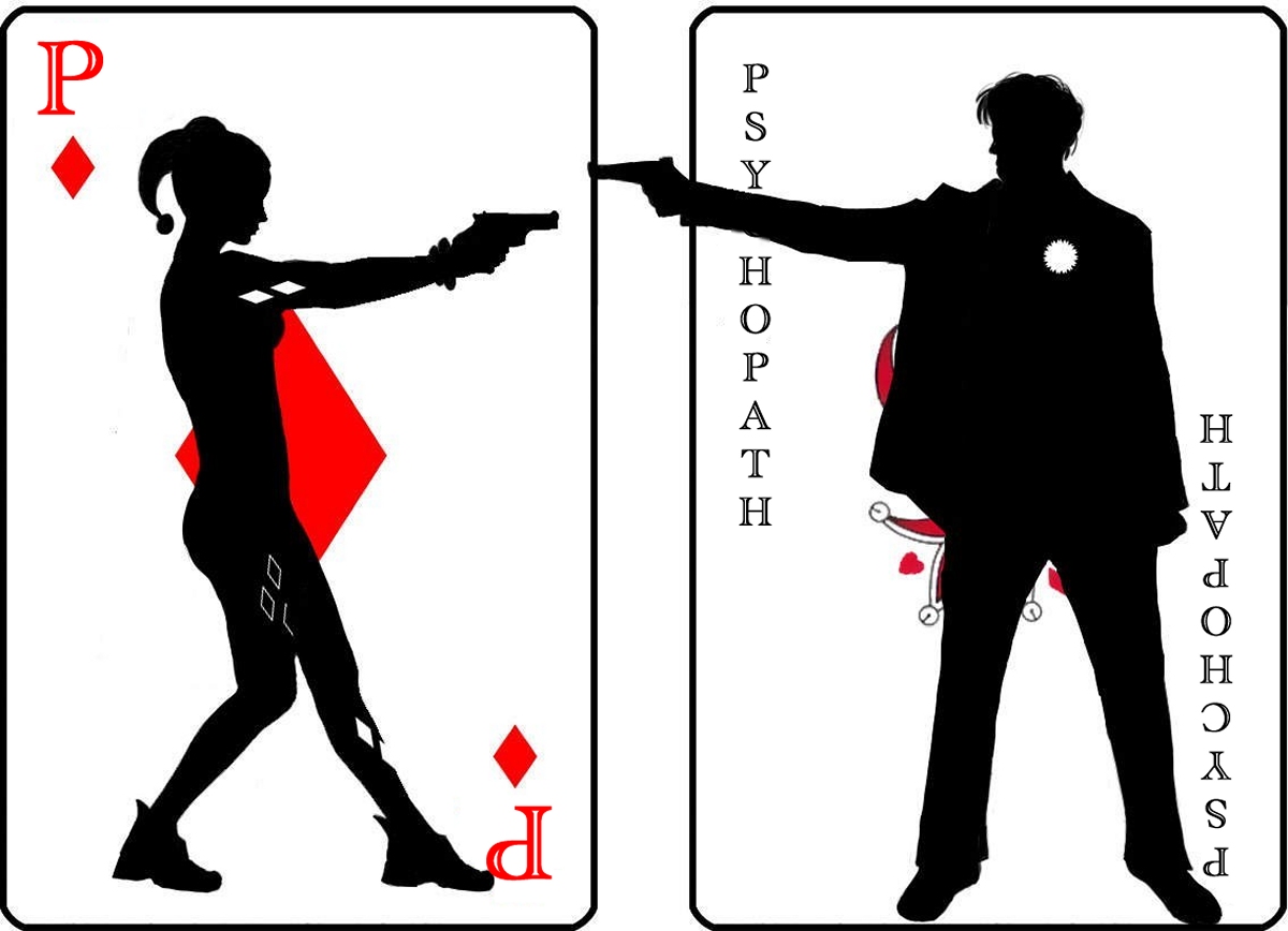 Pair Of Psychopaths - Joker And Harley Quinn Couple - HD Wallpaper 