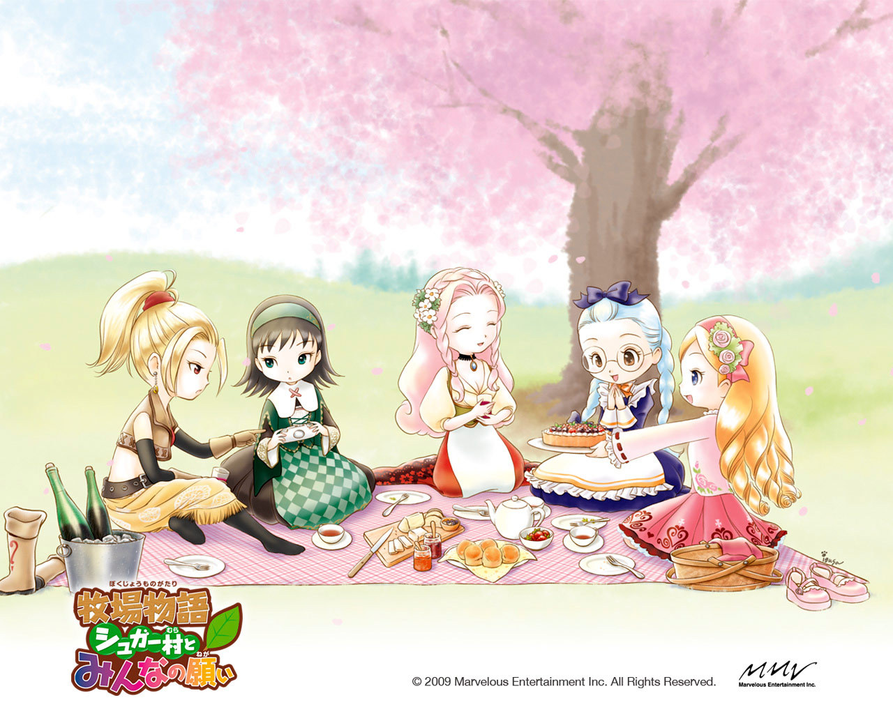Official Hero Of Leaf Valley Wallpaper - Harvest Moon Holv Girls - HD Wallpaper 