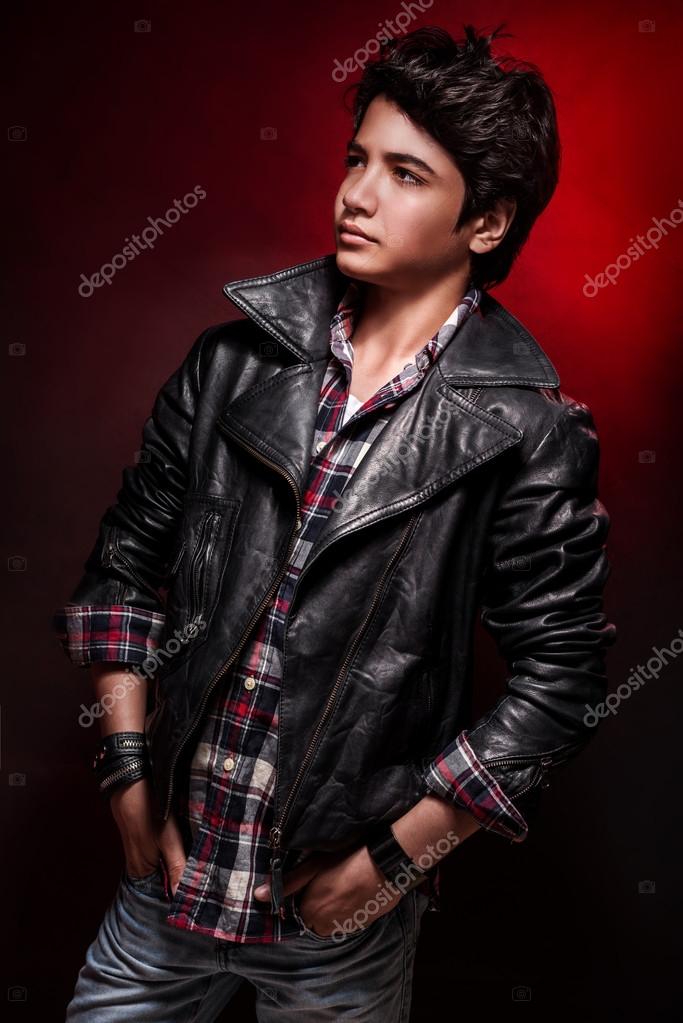 Handsome Boy With Leather Jacket - HD Wallpaper 