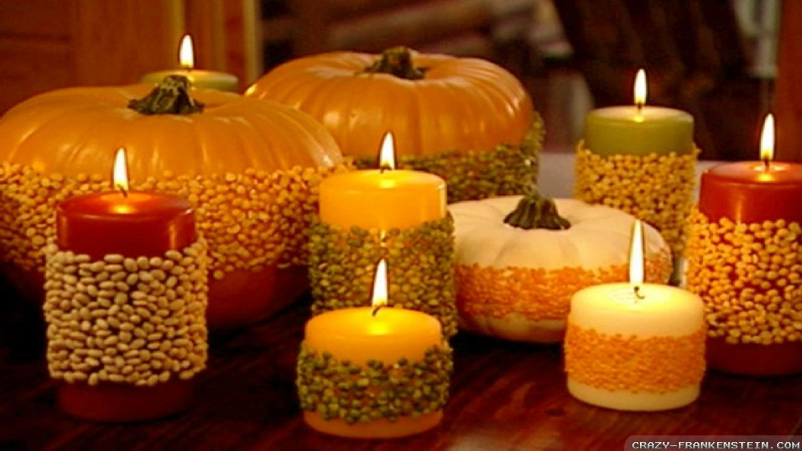 Fall Harvest Wallpaper Desktop Background - Desktop Candles Autumn - HD Wallpaper 