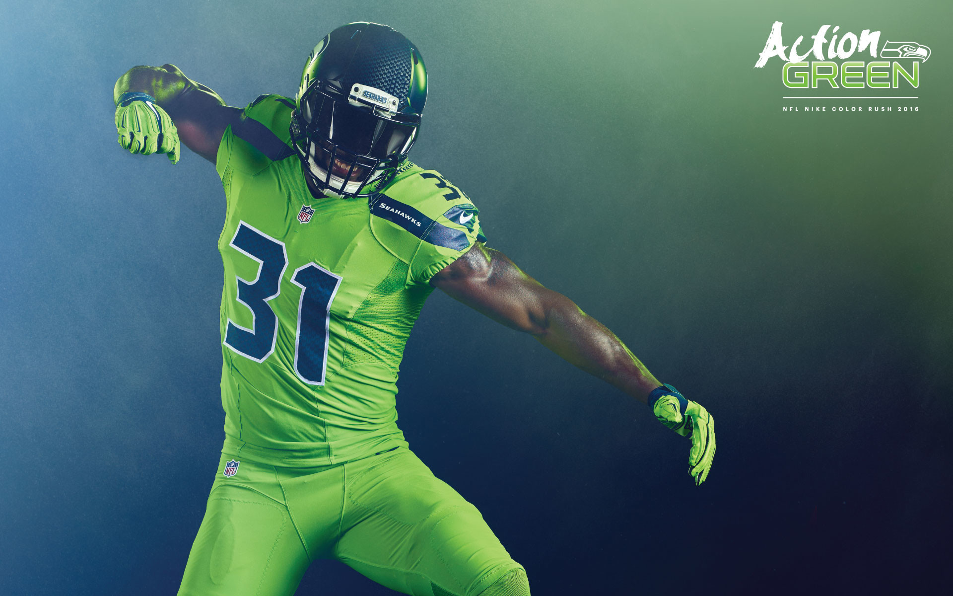 Seahawks Wallpapers - Seahawks Color Rush - HD Wallpaper 