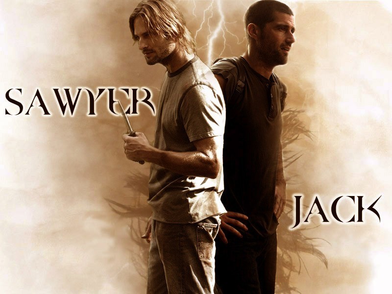 Lost Lads - Jack And Sawyer - HD Wallpaper 