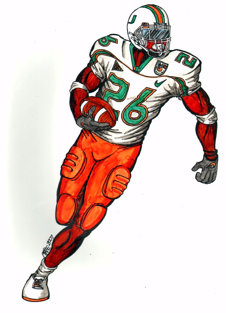 Nfl Football Player Drawing - HD Wallpaper 