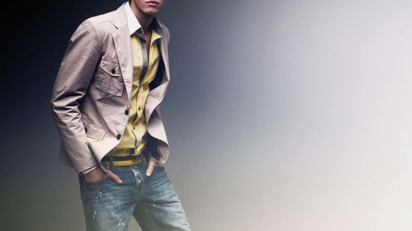 Men Fashion Hd Wallpapers Model Man Fashion Hd 1366x768 Wallpaper