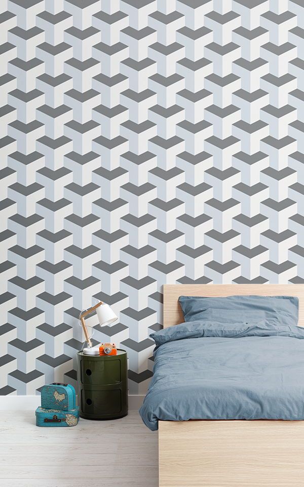 3d Wallpaper Design In Grey Color - HD Wallpaper 