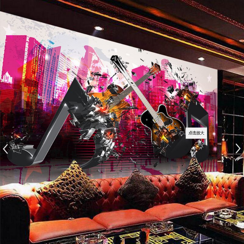 High-rise Building Musical Notes Guitar Pk Wallpaper - Wallpaper - HD Wallpaper 