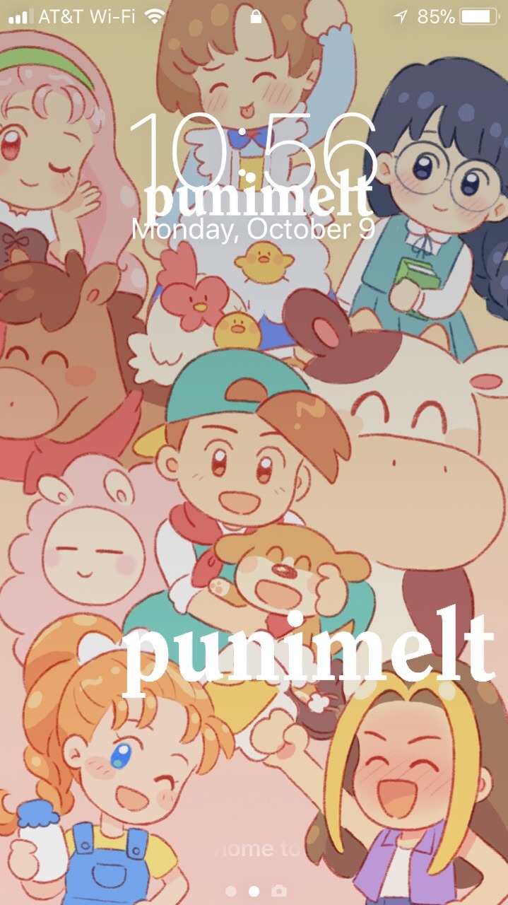 Just Got The Cutest Harvest Moon Wallpaper For My Phone - Cartoon - HD Wallpaper 