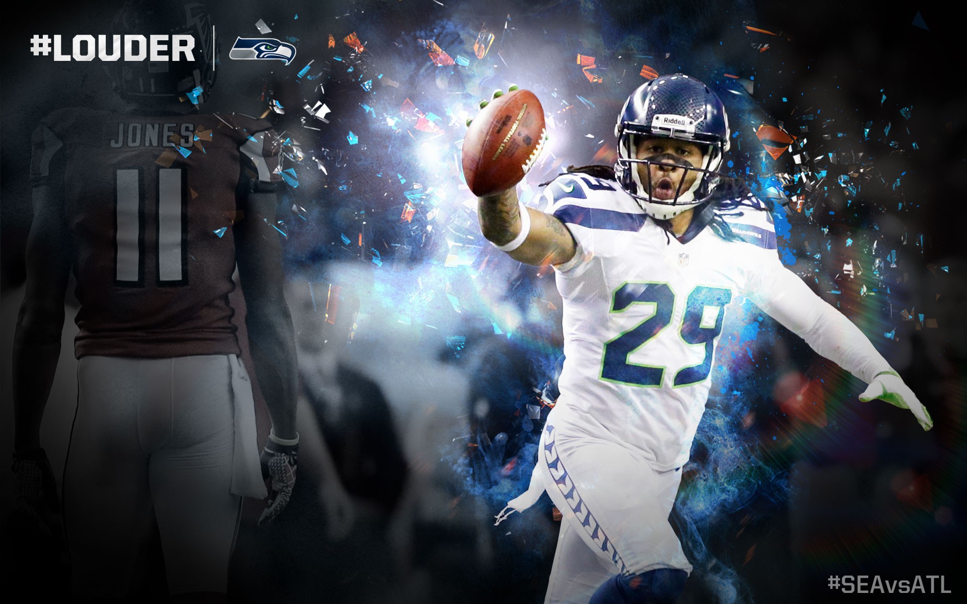 Louder Seattle Seahawk Backgrounds Hd Background Wallpapers - Backgrounds Seahawks - HD Wallpaper 