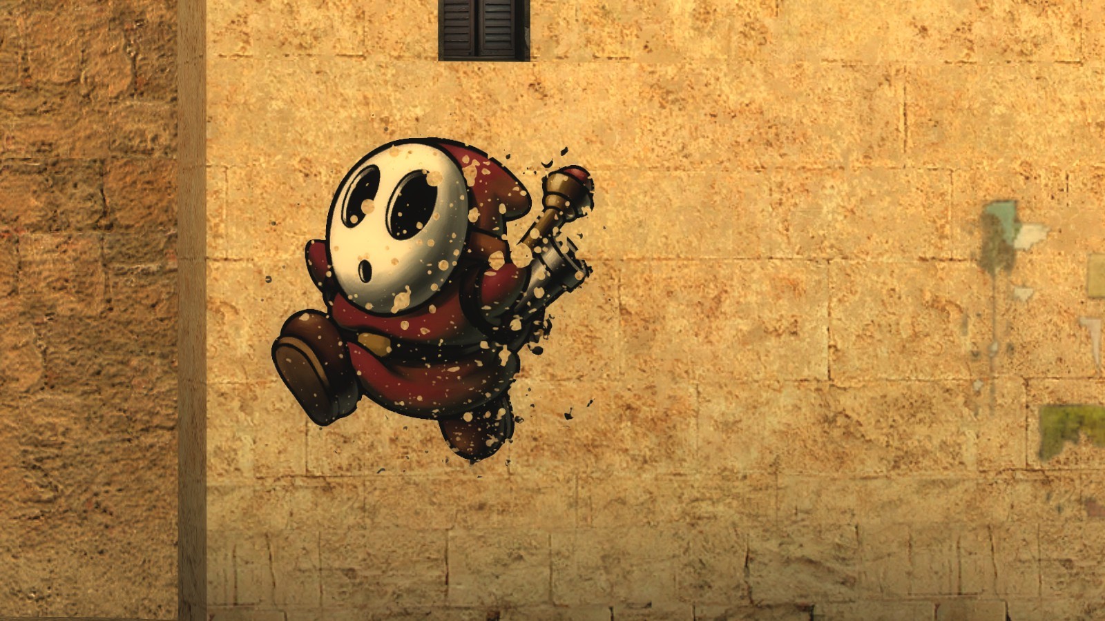 Grunge Shy Guy - Shy Guy Wallpaper Hd - HD Wallpaper 