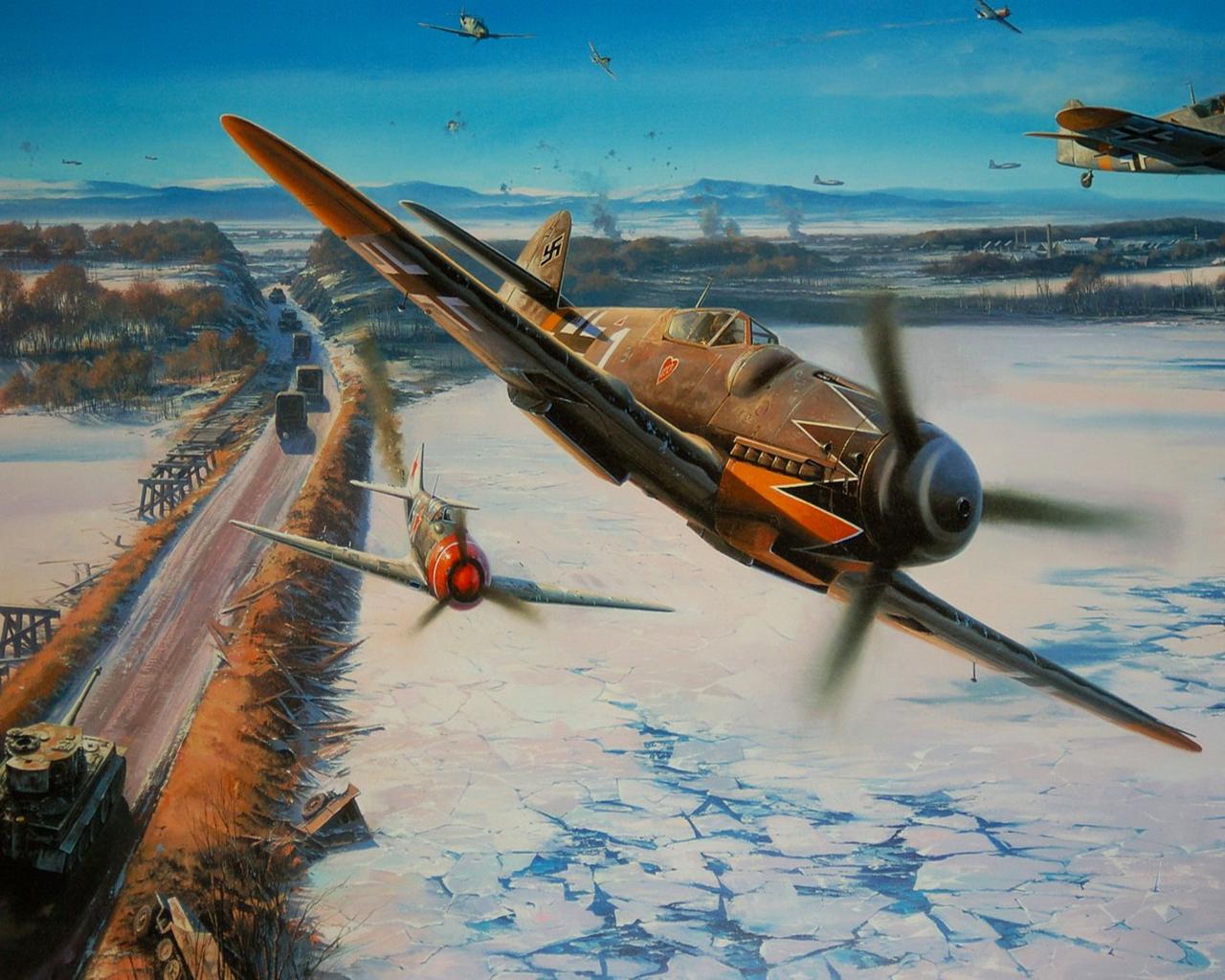 Bf 109 Black Tulip - HD Wallpaper 