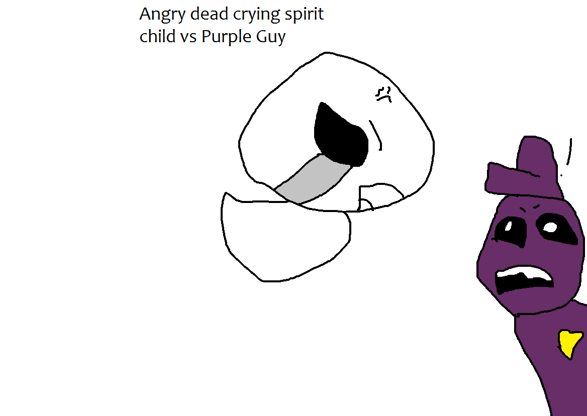 Crying Child Spirit Vs Purple Guy - Cartoon - HD Wallpaper 