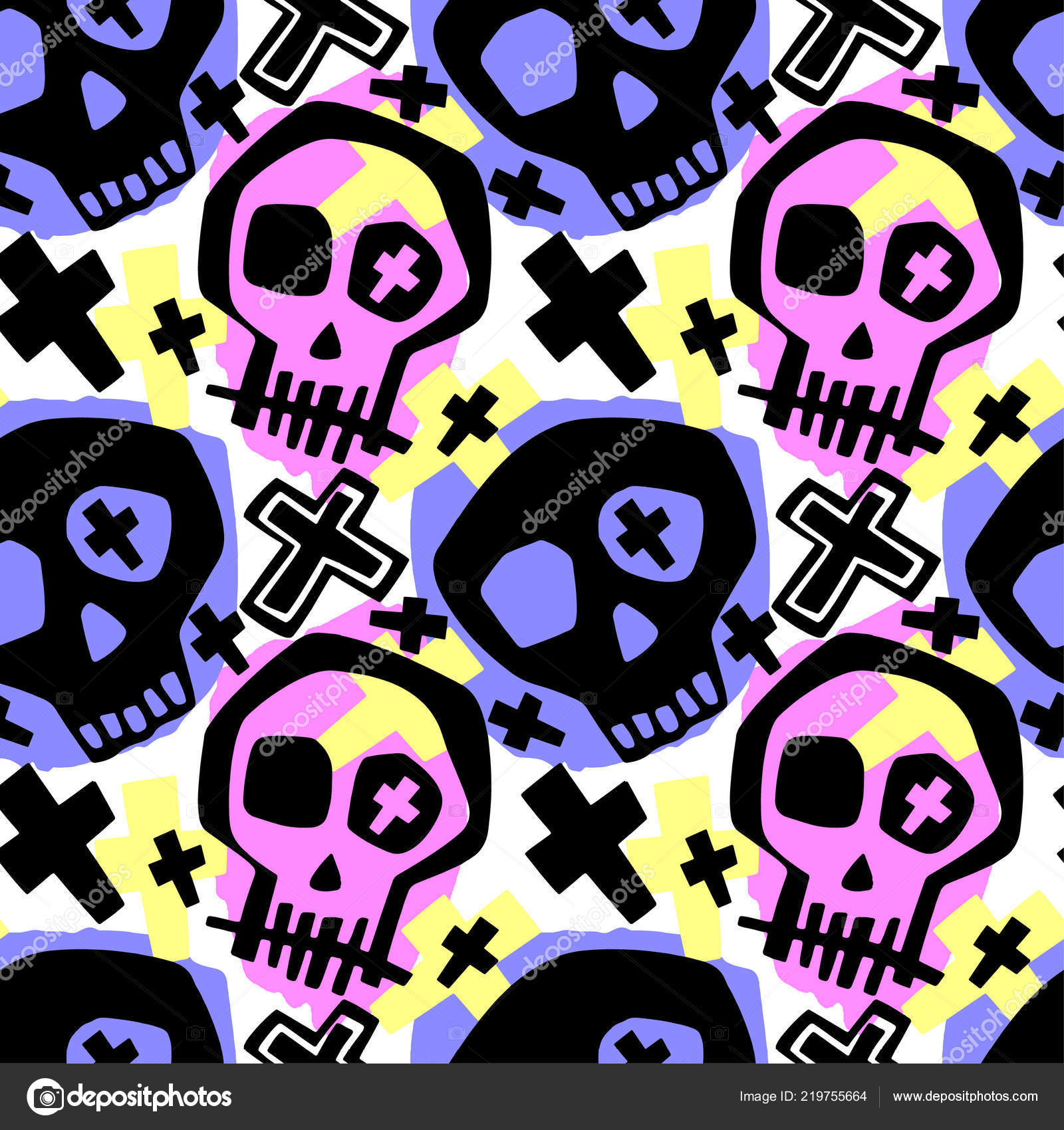 Graffiti Skull Muster - HD Wallpaper 