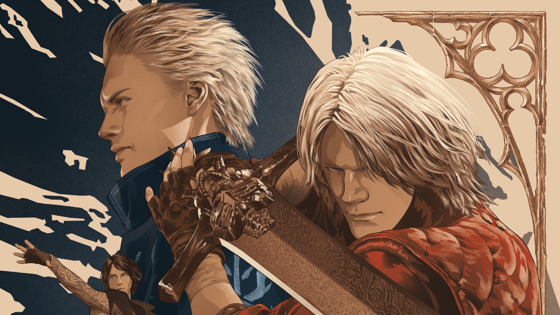 Devil May Cry 5, Vergil, Dante, Anime Style, Sword - Devil May Cry 5 Dante And Vergil - HD Wallpaper 