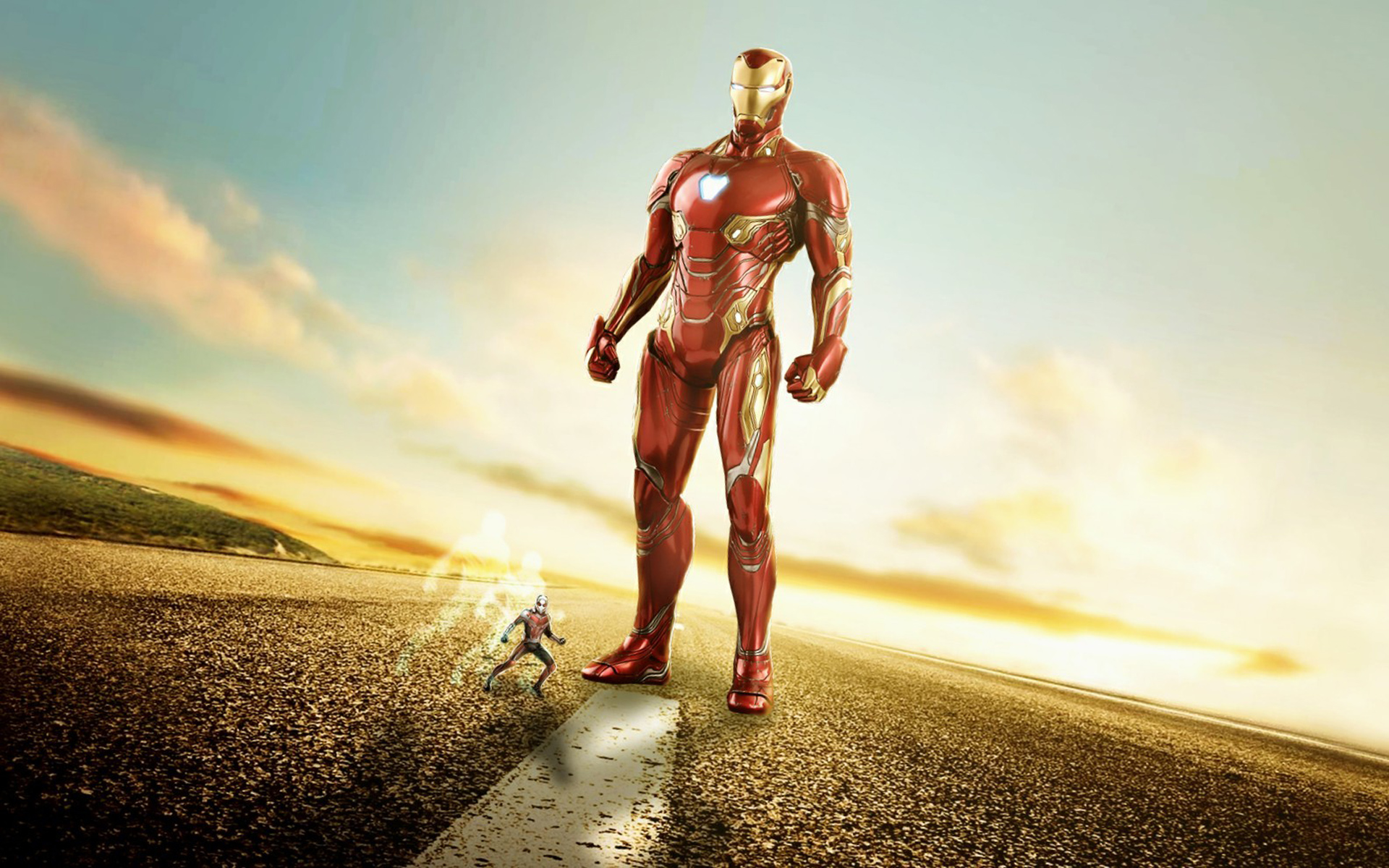 Iron Man Full Body - HD Wallpaper 