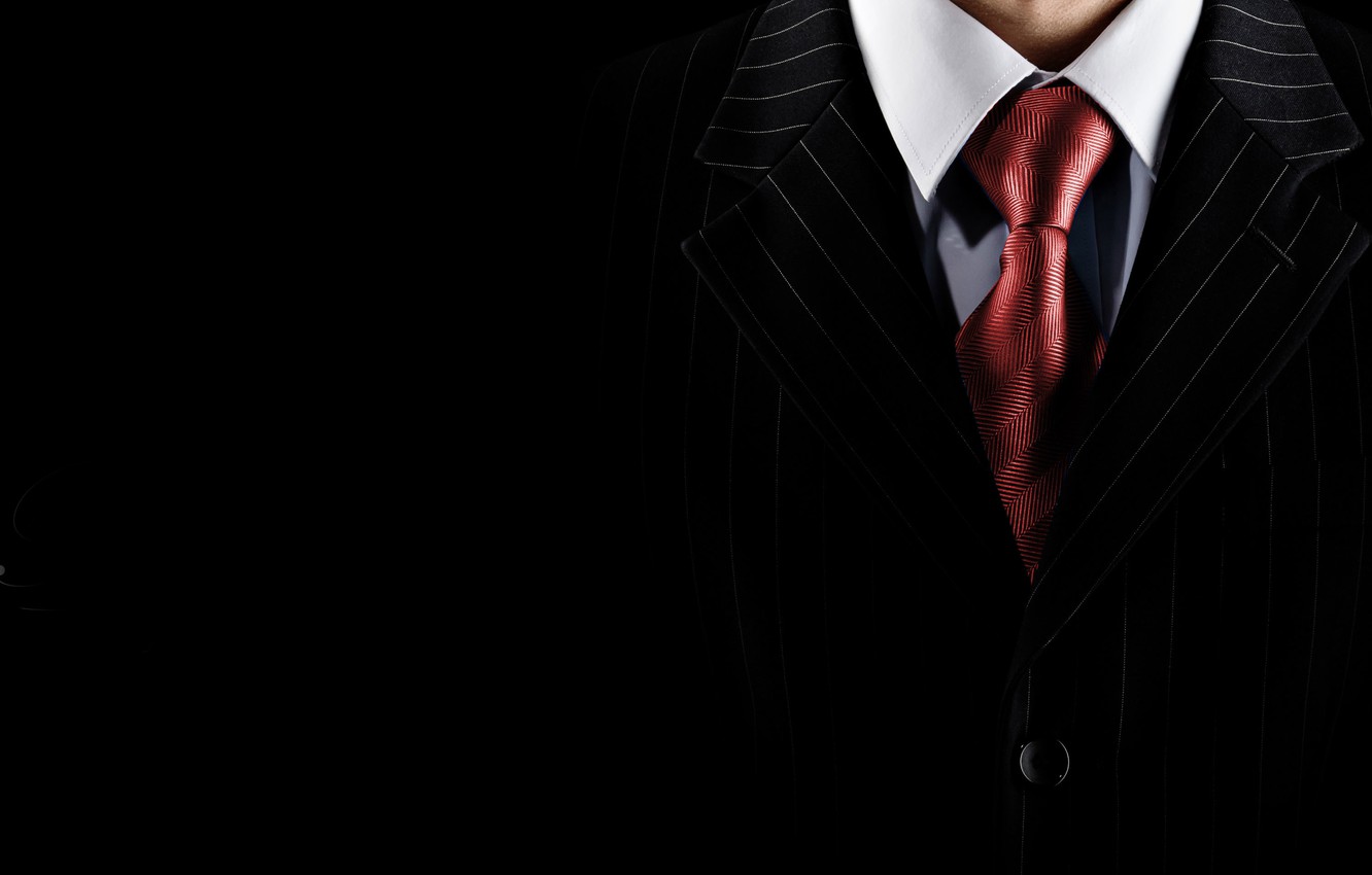 Photo Wallpaper Suit, Shirt, Elegance, Tie - Wallpaper - HD Wallpaper 