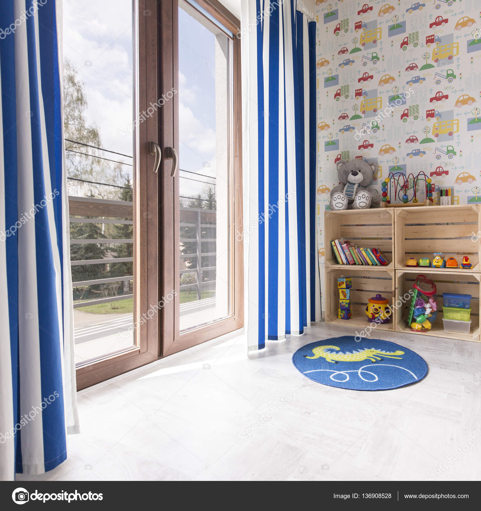 Pokój Dla Chłopca W Samochody - HD Wallpaper 