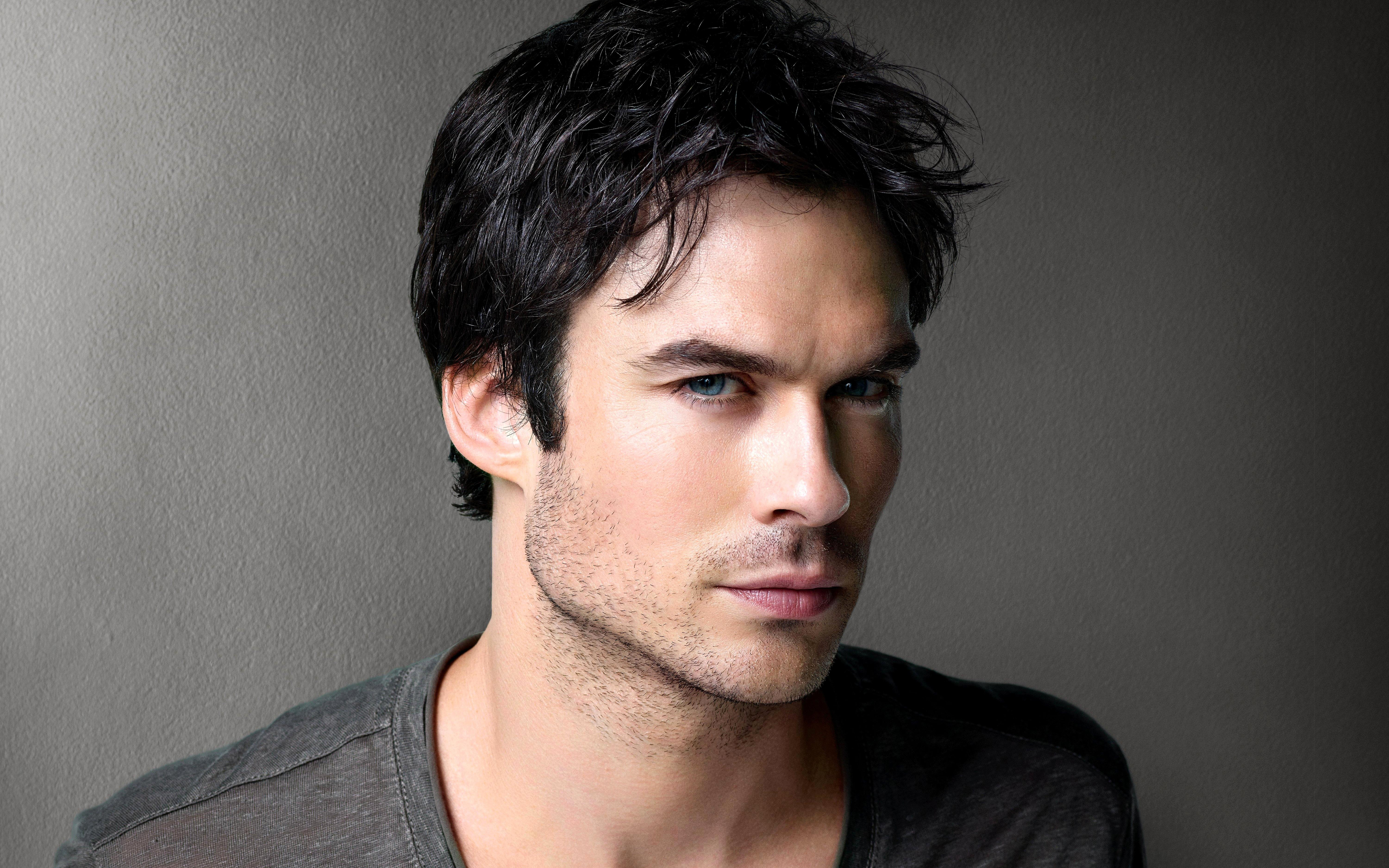 Ian Somerhalder, American Actor, 4k, Portrait, Brunette, - Damon Vampire Diaries Cast - HD Wallpaper 