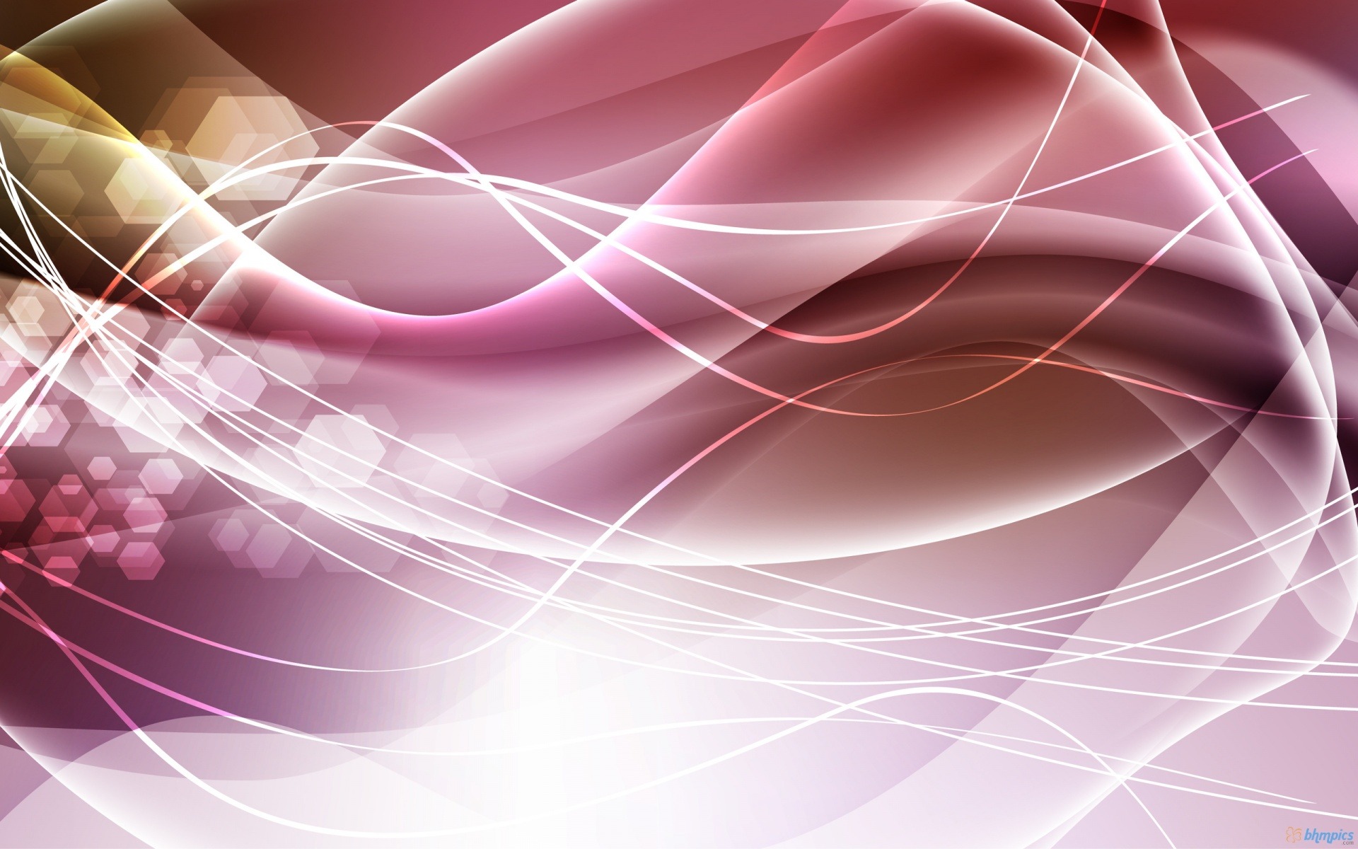 Pink Light Waves Abstract - Fondos Para Diapositivas Sobre Arte - HD Wallpaper 