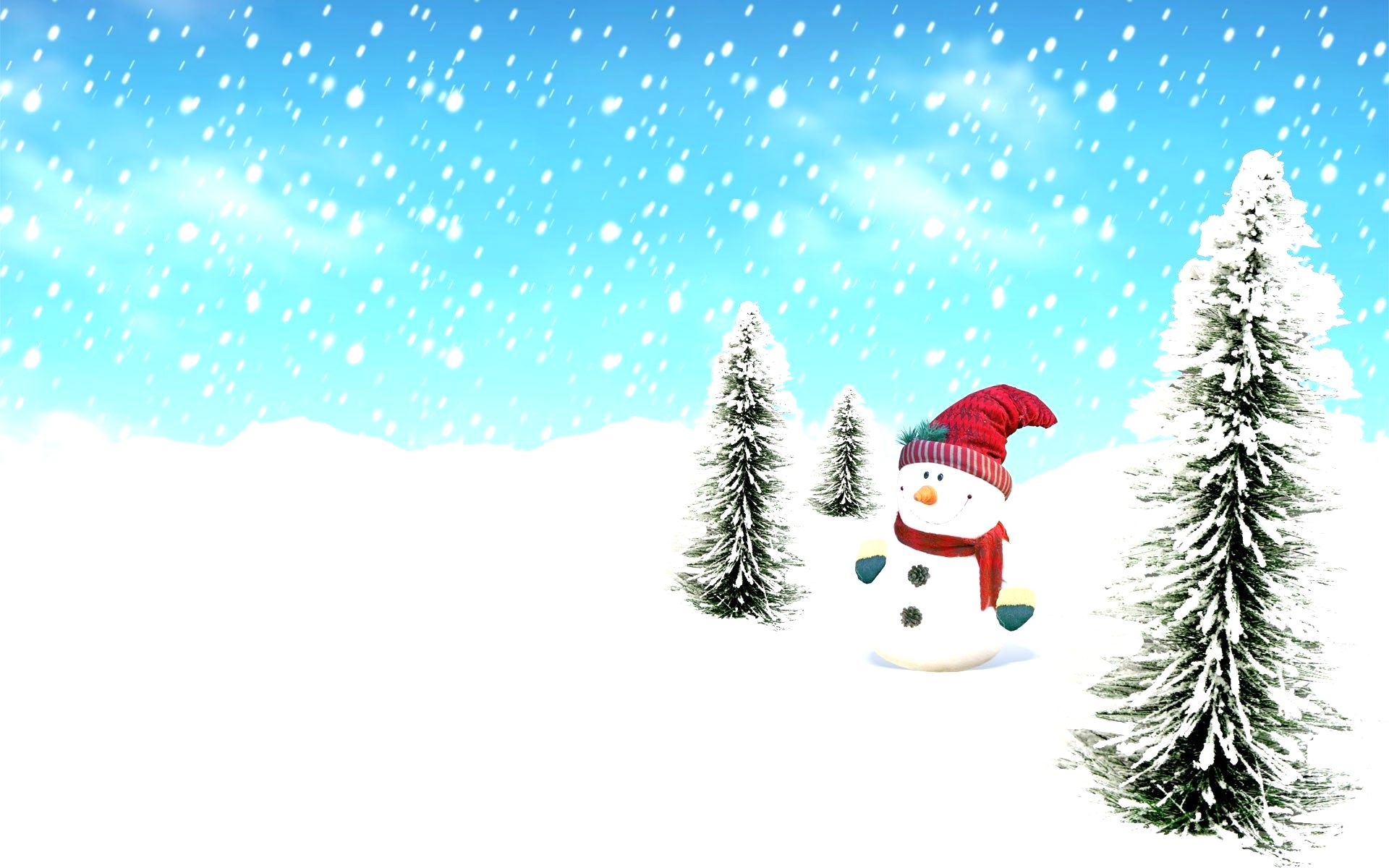 Snowman Christmas Wallpaper Hd - HD Wallpaper 