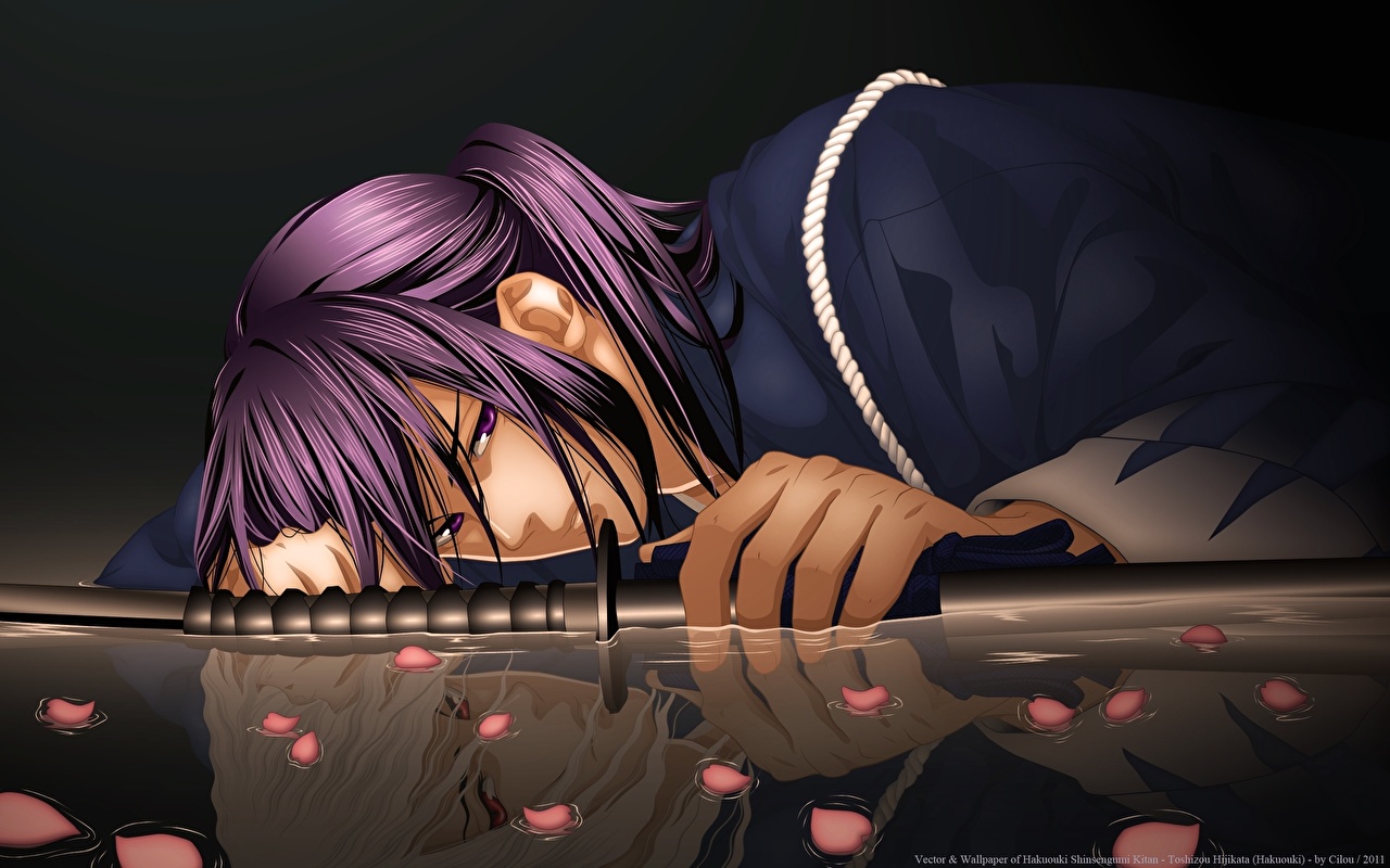 Anime Sexy Guys Long Hair - 1280x800 Wallpaper - teahub.io