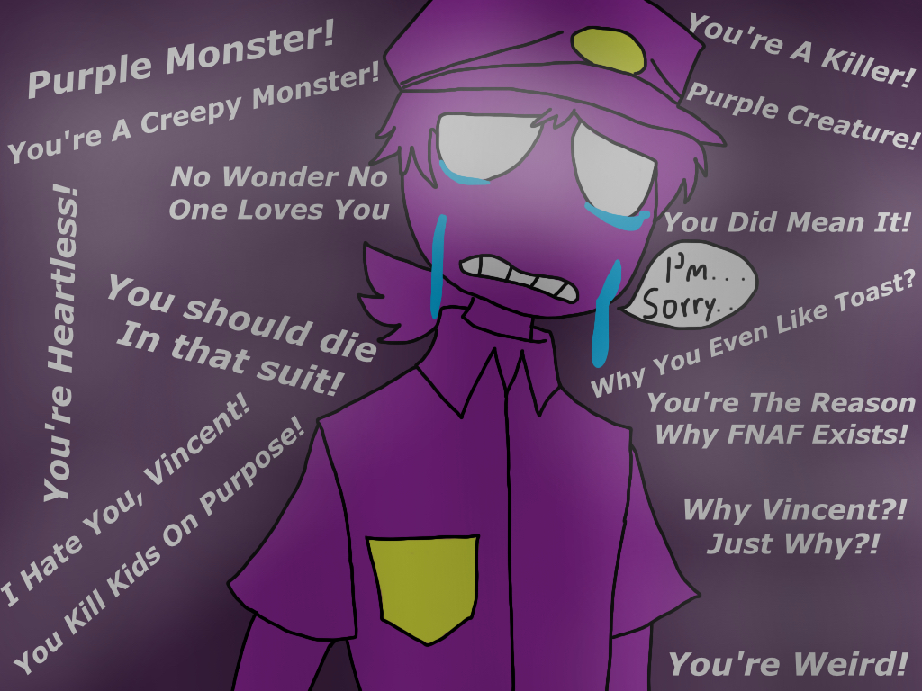 Sad Purple Guy Fanart - HD Wallpaper 