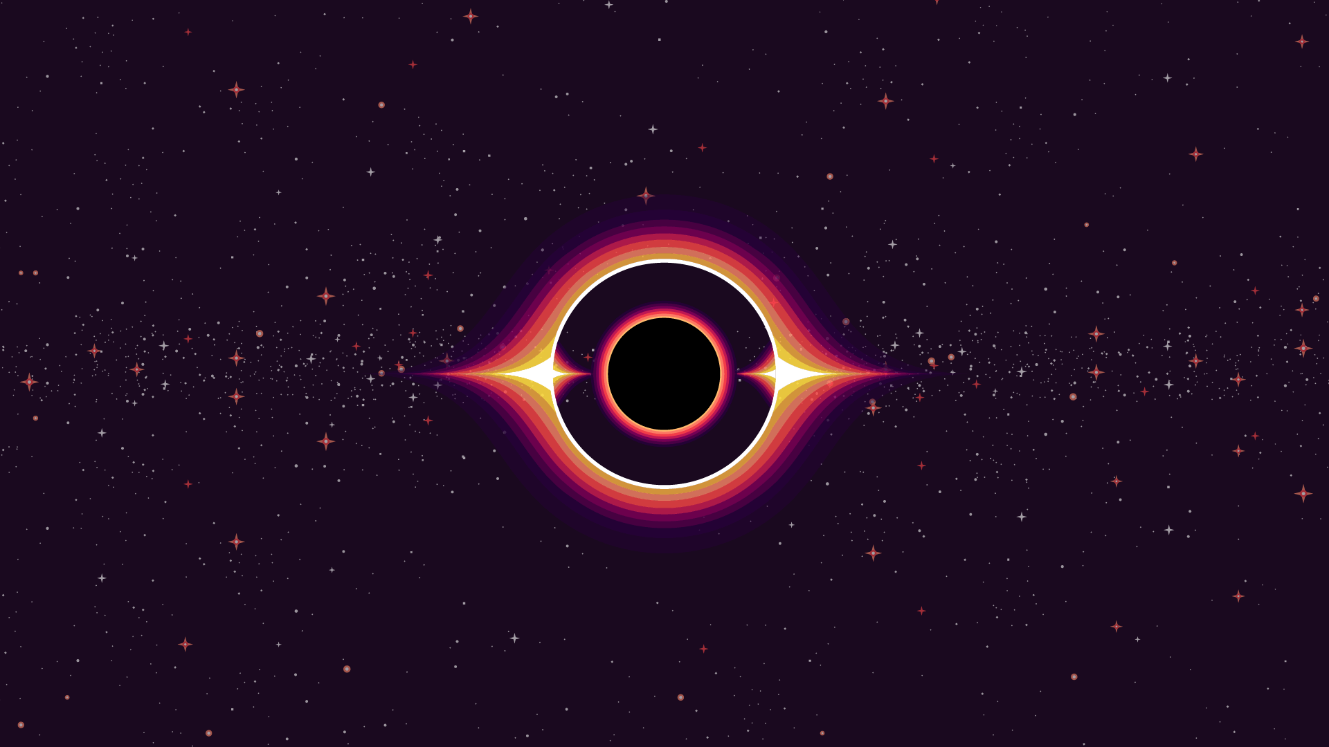 Kurzgesagt Wallpaper Black Hole - HD Wallpaper 