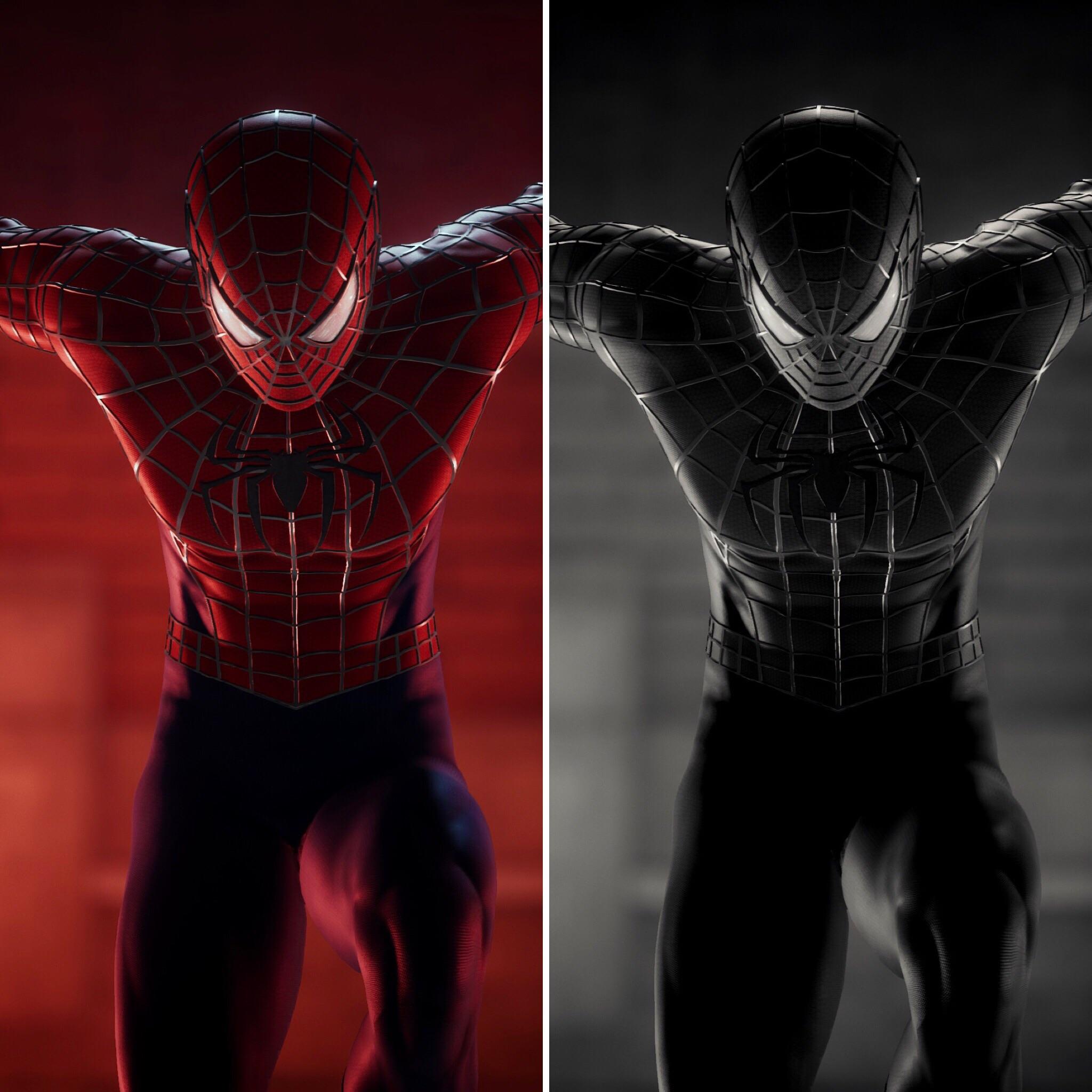 Spiderman Ps4 Raimi Black Suit - HD Wallpaper 