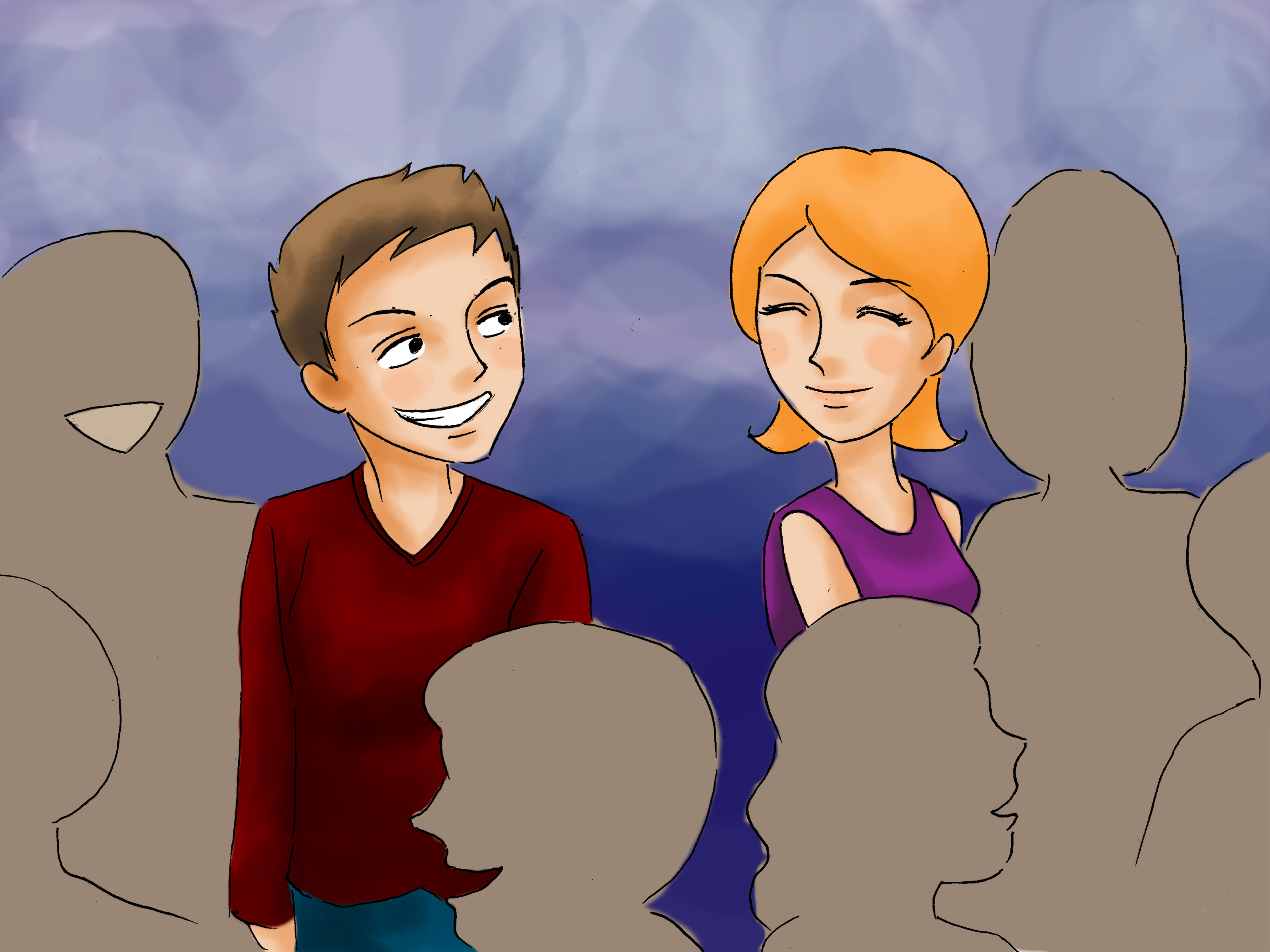 Image Titled Ask For A Phone Number Step - Get A Girlfriend Cartoon - HD Wallpaper 