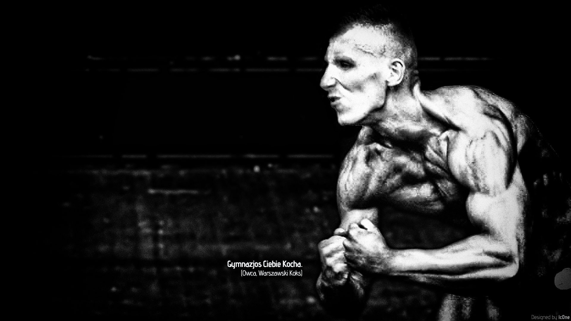 1920x1080, Polish Black And White Fitness Gym Lc0ne - Wallpaper - HD Wallpaper 