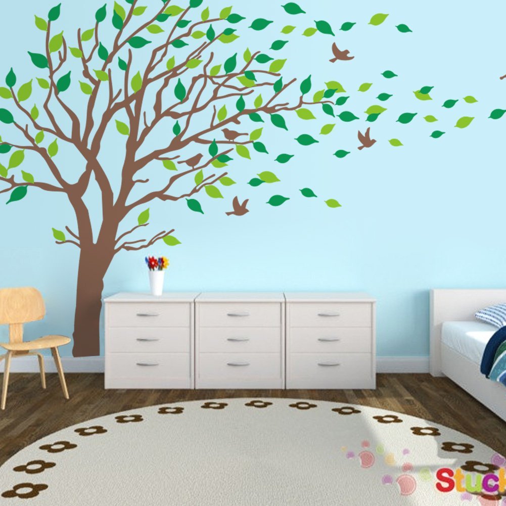 Blowing Tree Wall Stickers - HD Wallpaper 