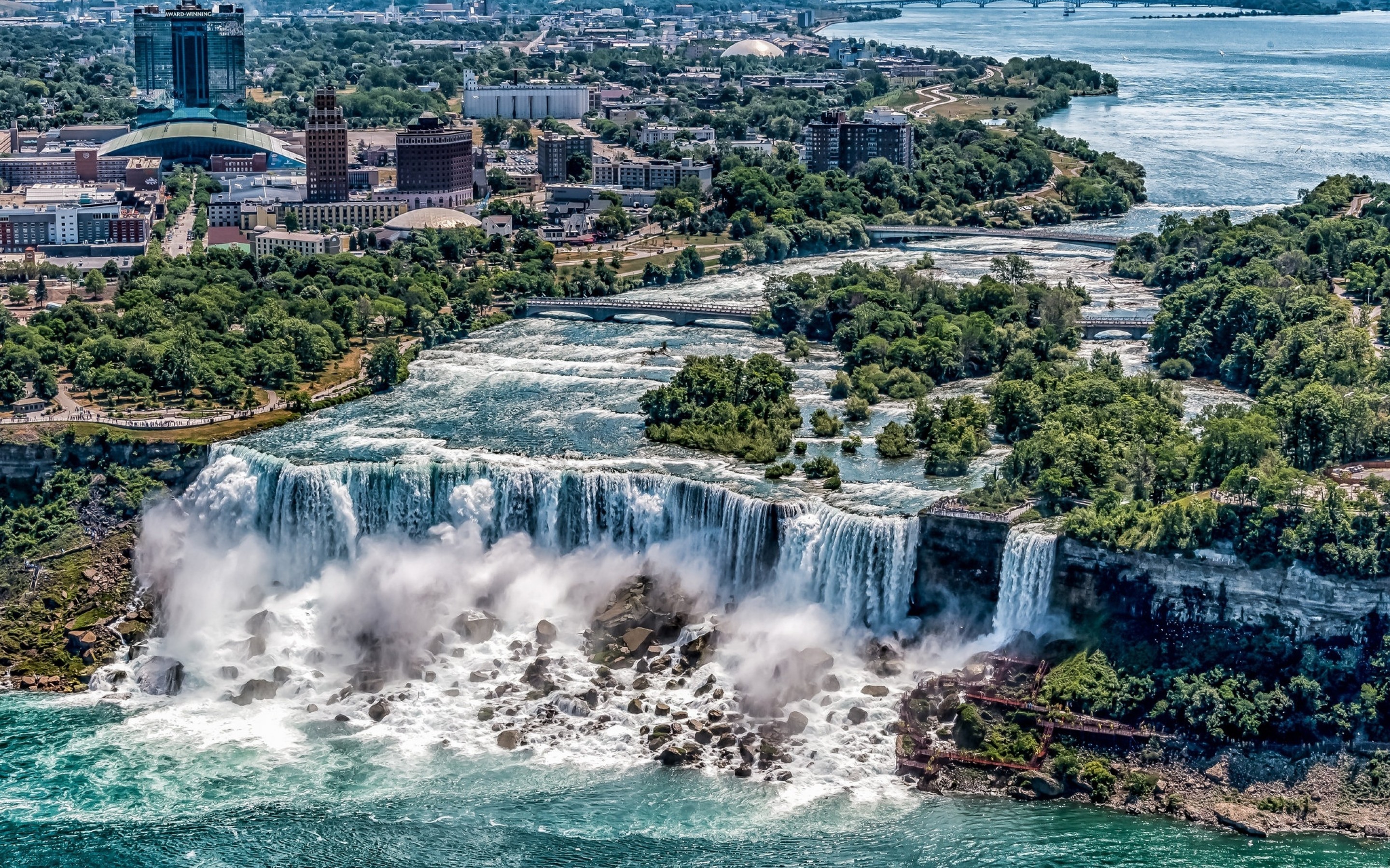 Usa, Niagara Falls, Top View, Nature - HD Wallpaper 