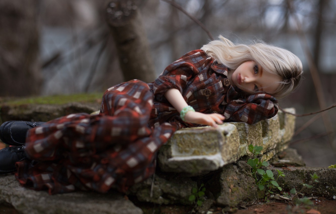 Photo Wallpaper Sadness, Girl, Mood, Doll - Sadness Sad Doll Images Hd - HD Wallpaper 