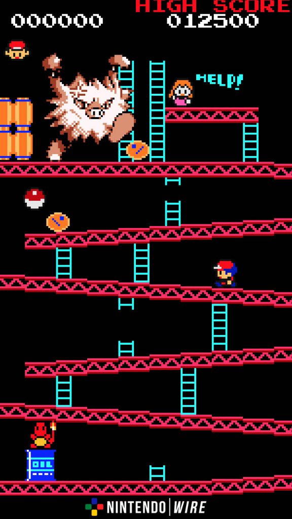 Mario Donkey Kong Arcade Game - HD Wallpaper 