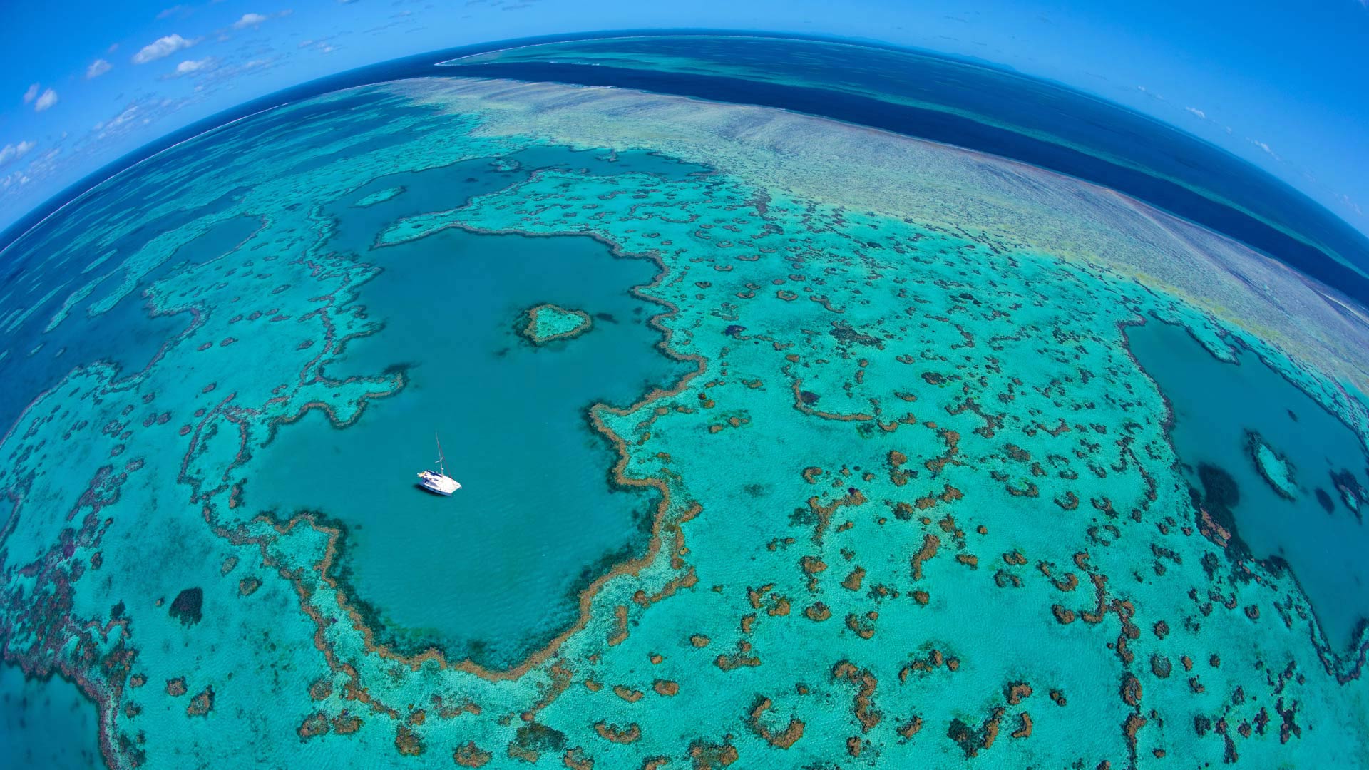Great Barrier Reef - Great Barrier Reef Birds Eye View - HD Wallpaper 