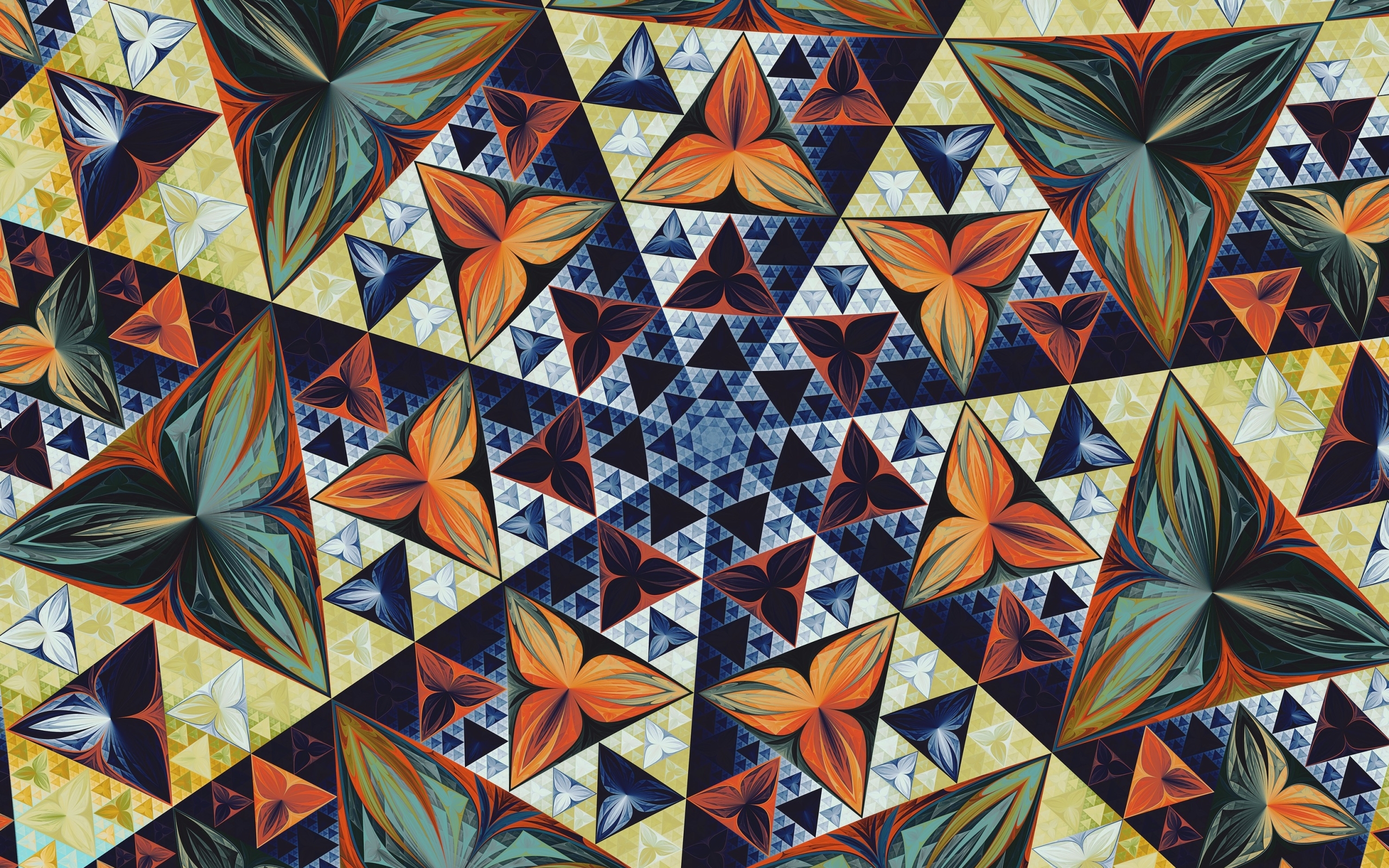 Wallpaper Of Art, Fractal, Kaleidoscope, Pattern, Symmetry - Kaleidoscope Pattern Hd - HD Wallpaper 