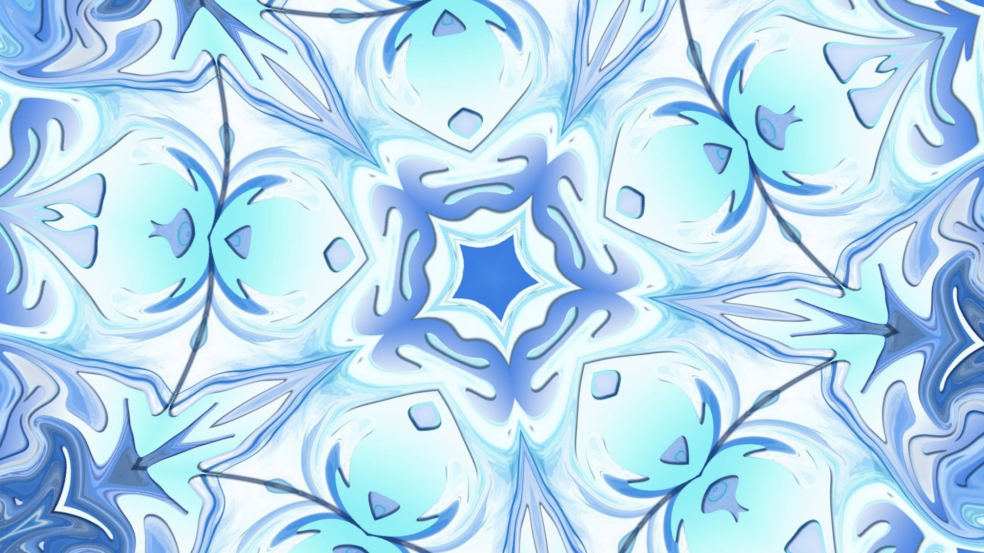 Kaleidoscope Wallpaper Blue - HD Wallpaper 