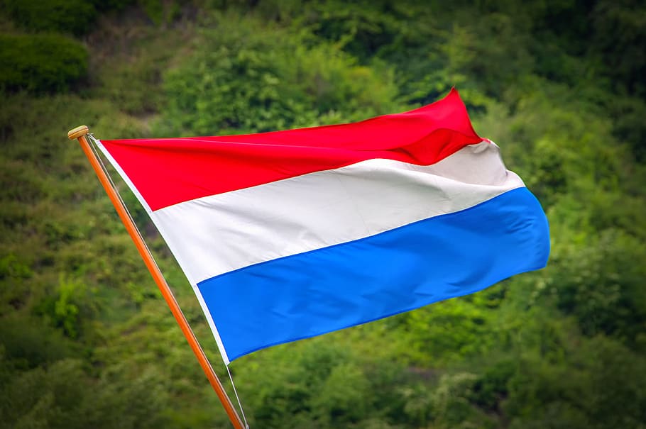 Flag, Netherlands, Holland, Europe, Red, Blue, White, - Flag Of The Netherlands - HD Wallpaper 