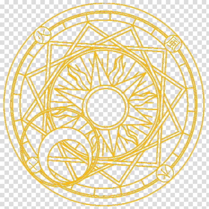 Stage Dl Clow Card Stage, Round Yellow And White Sun - Color Splash Art Png - HD Wallpaper 