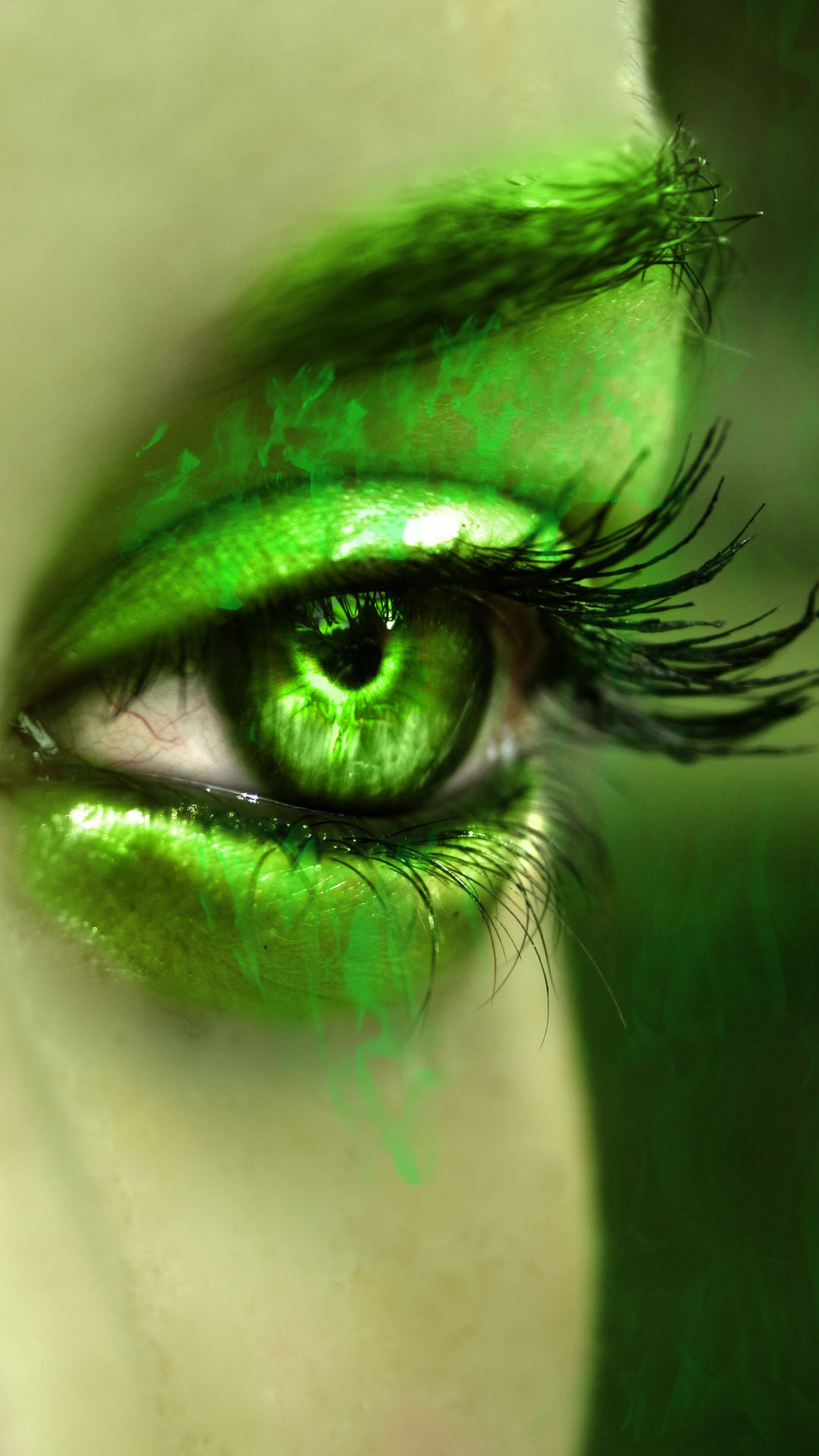 Bluyv Pic Hwb36709 - Green Eye Wallpaper Hd - HD Wallpaper 