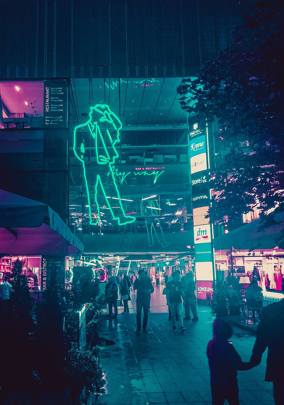 Croatia, Zagreb, Timberland Cvjetni, Retrofuture, Retrofuturism, - Lighting - HD Wallpaper 