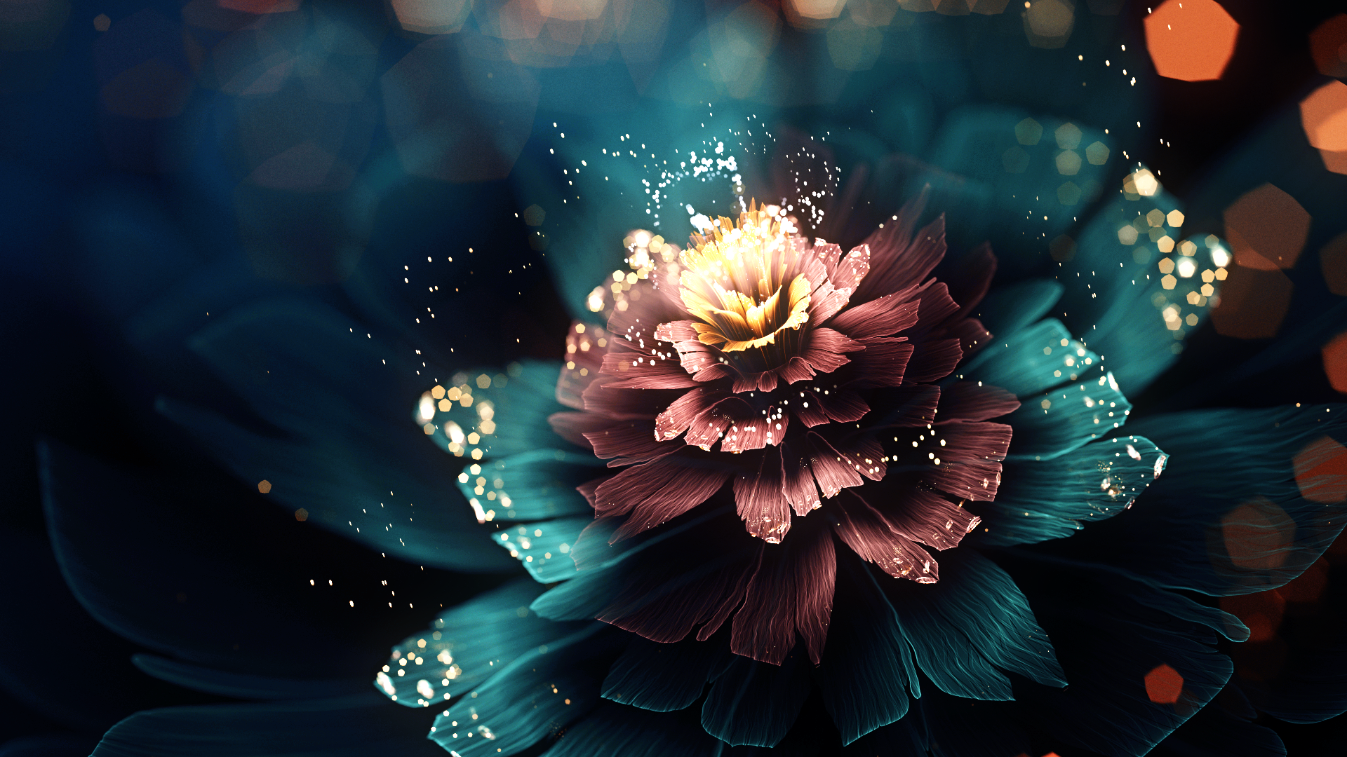 Flower Digital Art Png - HD Wallpaper 