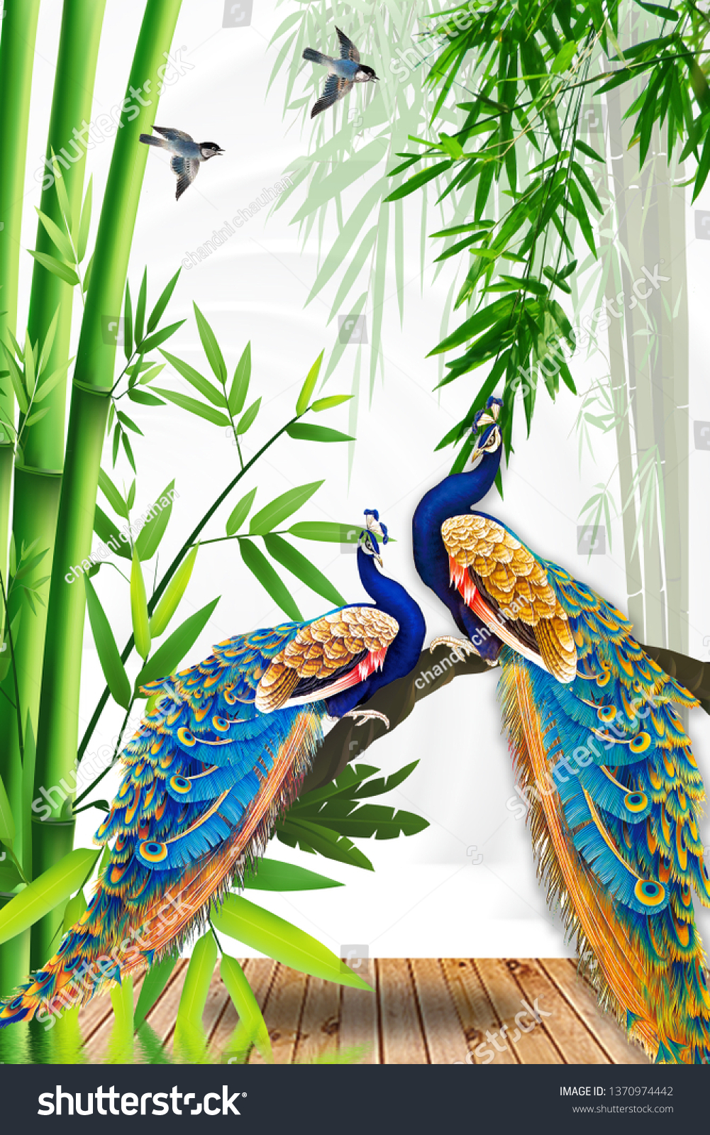 3d Wallpaper Peacock - HD Wallpaper 