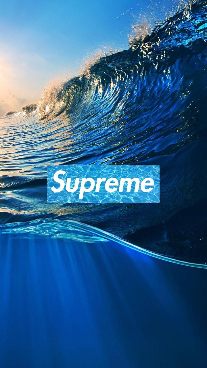 Supreme Wallpaper Blue - HD Wallpaper 