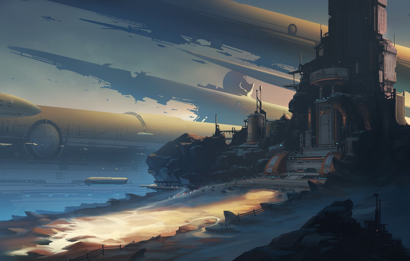 Wallpaper Figure Future The Building Fantasy Architecture - Fantasy Architecture - HD Wallpaper 