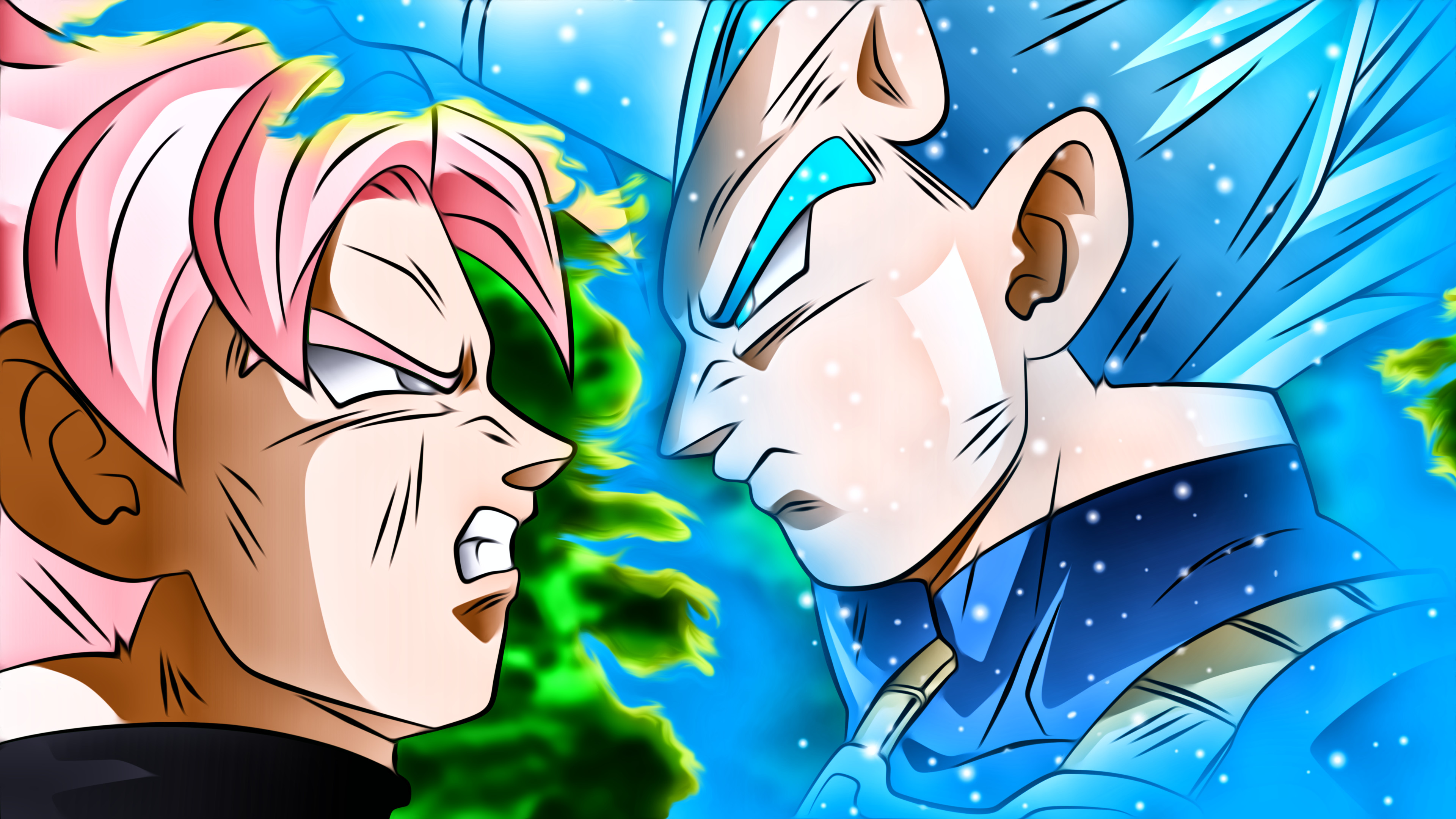 Dragon Ball Super Vegeta Ssgss Vegeta Black (dragon - Vegeta Super Saiyan Blue Vs Goku Black - HD Wallpaper 