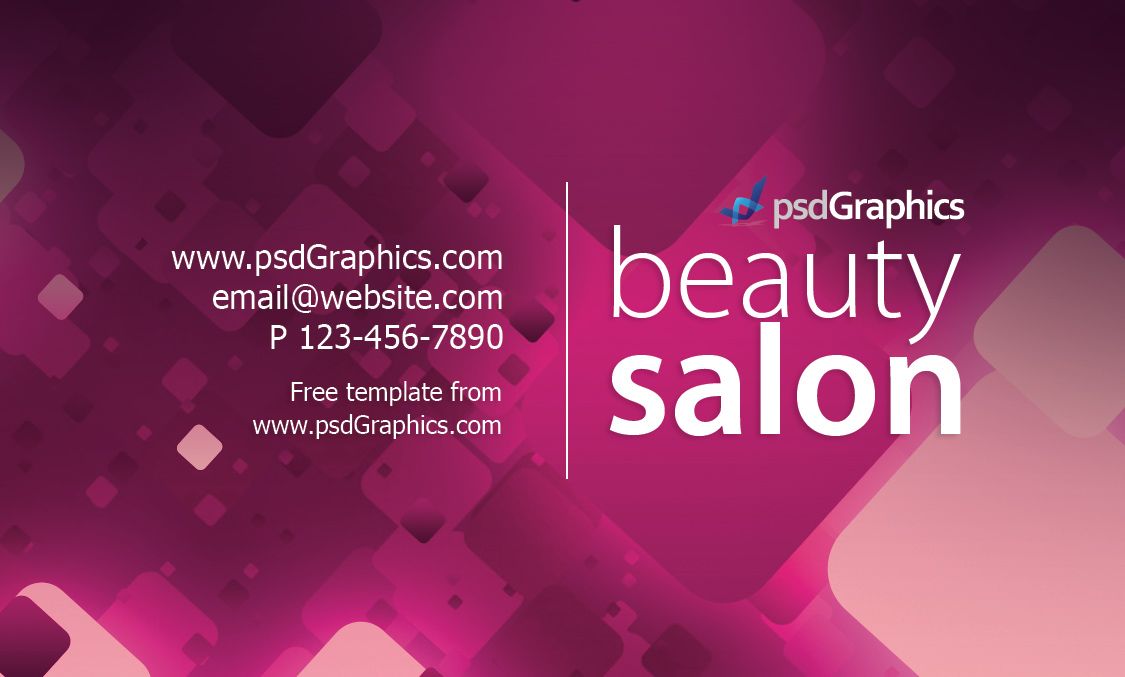 Beauty Parlour Visiting Card Design Psd - 1125x677 Wallpaper 